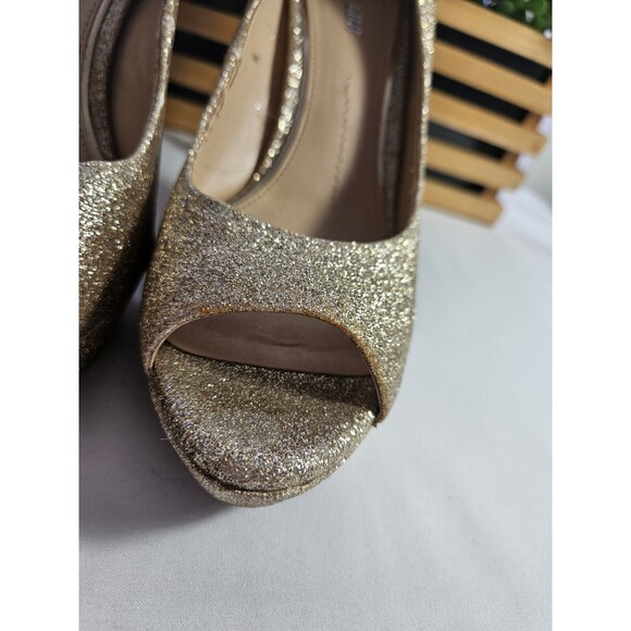 Gianni Bini Stiletto Heels Sparkle Rhinestone Wedding Formal Size 8.5 - Picture 4 of 12